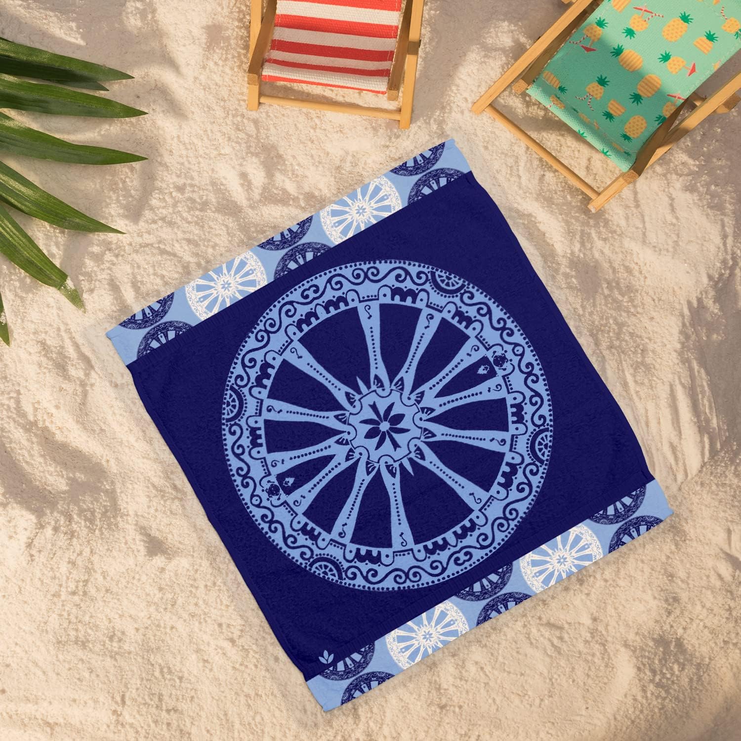 Siebe Telo Mare In Microfibra 80x160 Cm – Babbo Natale, Morbido E Antisabbia, Asciugatura Rapida Per Spiaggia E Piscina