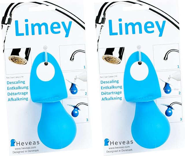Limey Tap Descaling Gadget for Lime Scale Removal, Blue 2 packs
