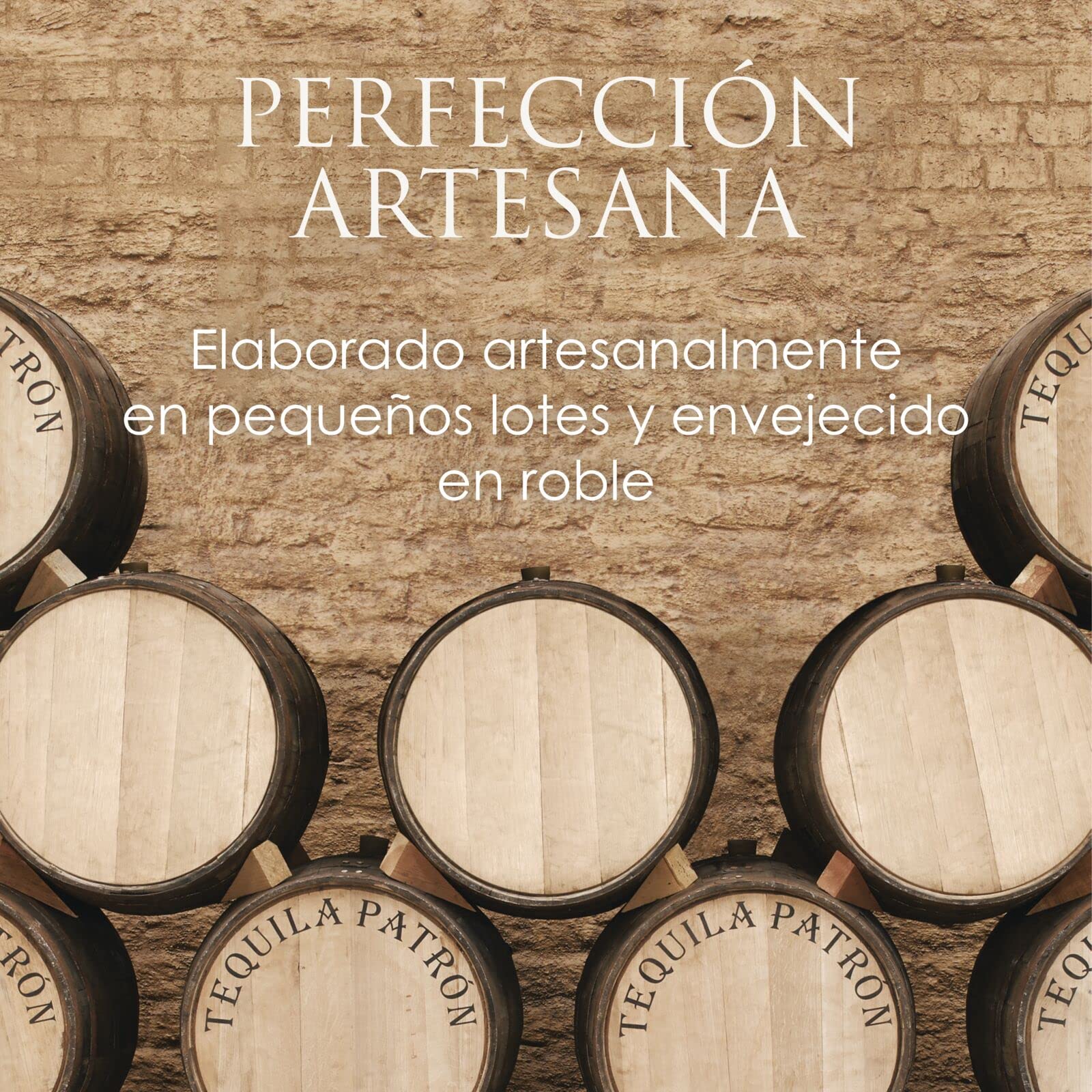 PATRÓN Reposado Premium Tequila, 40% vol, 70 cl / 700 ml, Tequila 100% de agave, elaborado artesanalmente en México, en pequeñas cantidades, con el mejor agave Azul Weber, añejado en barricas de roble