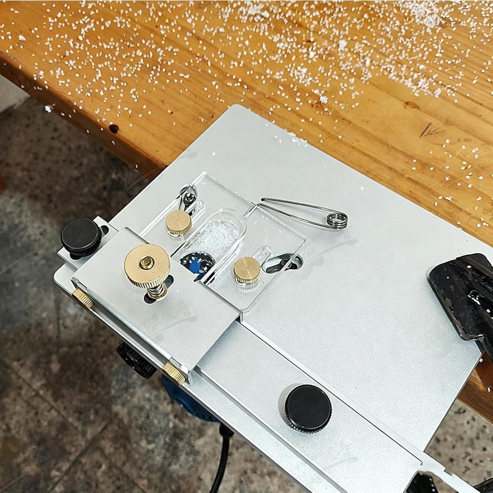 Abrazaderas de borde para fabricación de guitarras, abrazaderas de corte de aleación de aluminio para reparación de guitarra eléctrica acústica, herramienta de bandas de borde ABS