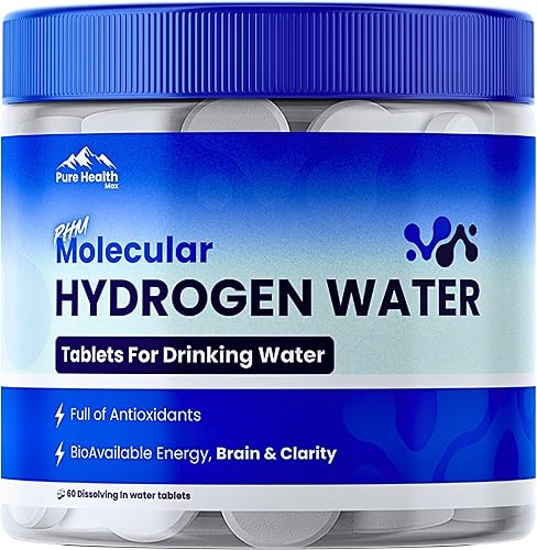 Comprimidos de agua de hidrógeno PHM para agua potable - Tabletas moleculares H2  Pastillas de magnesio, suplemento de hidratación de electrolitos