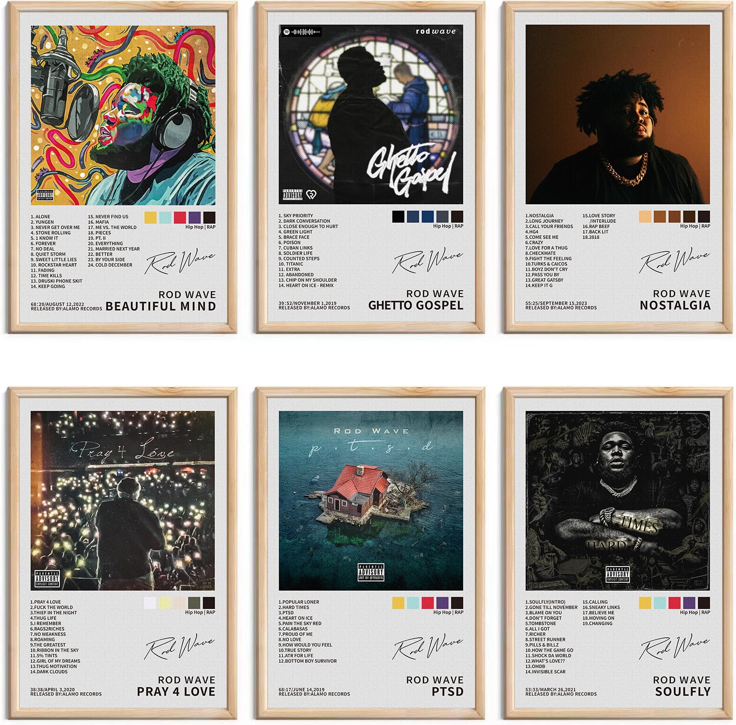 Drake Signed Limited Posters Music Album Cover Posters Room Aesthetic Canvas Wall Art Prints Set of 6 for Girl and Boy Teens Dorm Room Decor 8x12 inch Unframed — view 10