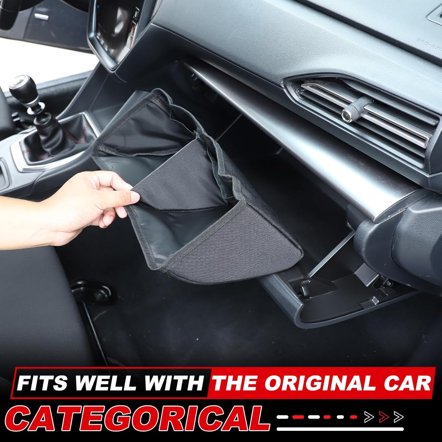 Center Console Glove Box Organizer Dividers Bag Compatible with Subaru WRX 2022-2024 Car Glove Compartment Storage Dividers Bag Accessories