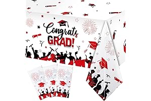 Tudomro 3 Pack Graduation Tablecloths Celebrate Class of 2024