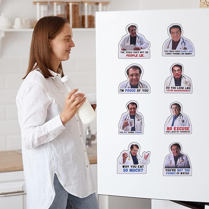 Pack de 12 Imanes Divertidos Dr. Now - Decorativos para Nevera miniatura 7