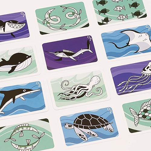 Miniatura 4 de Helvetiq Fish N Flip - Juego de cartas  Juego de estrategia temática oceánica  Juego cooperativo  Divertido juego familiar para niños y adultos  A