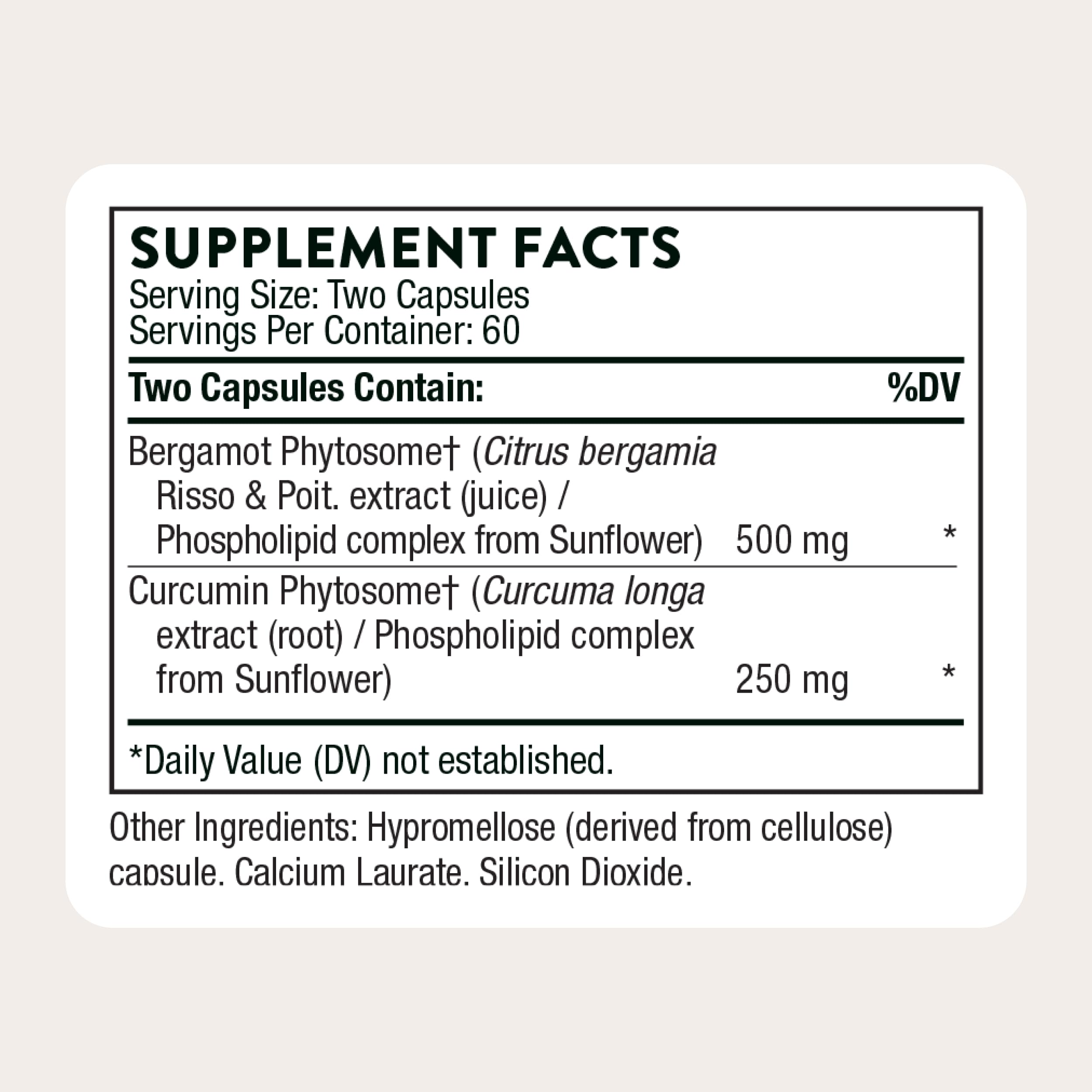 THORNE Metabolic Health, Bergamot & Curcumin Phytosome, 120 Capsules — Amazon image 5