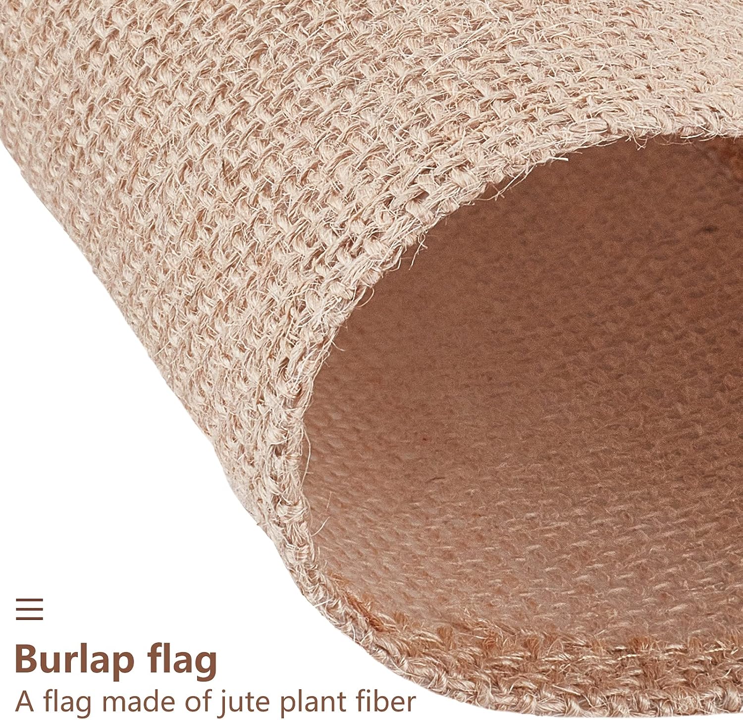 GORGECRAFT 4PCS Rectangle Burlap Flags Blank Garden Flags Personalized Burlap Banner Flag for Christmas Halloween Outdoor Patio Garden Yard Decorate