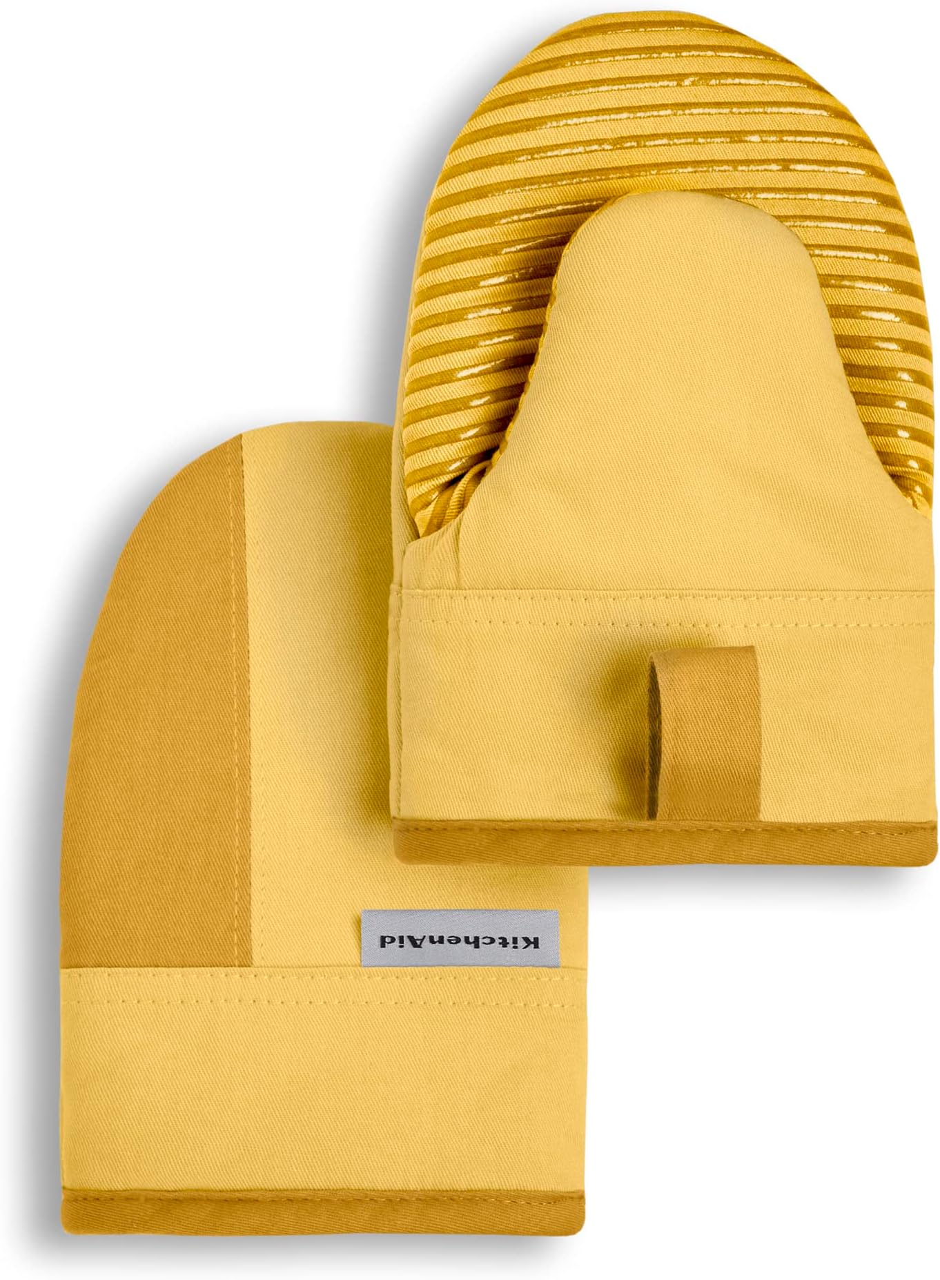 Beacon Two-Tone Non-Slip Mini Oven Mitt Set, Majestic Yellow, 5.5"x8", 2 Piece