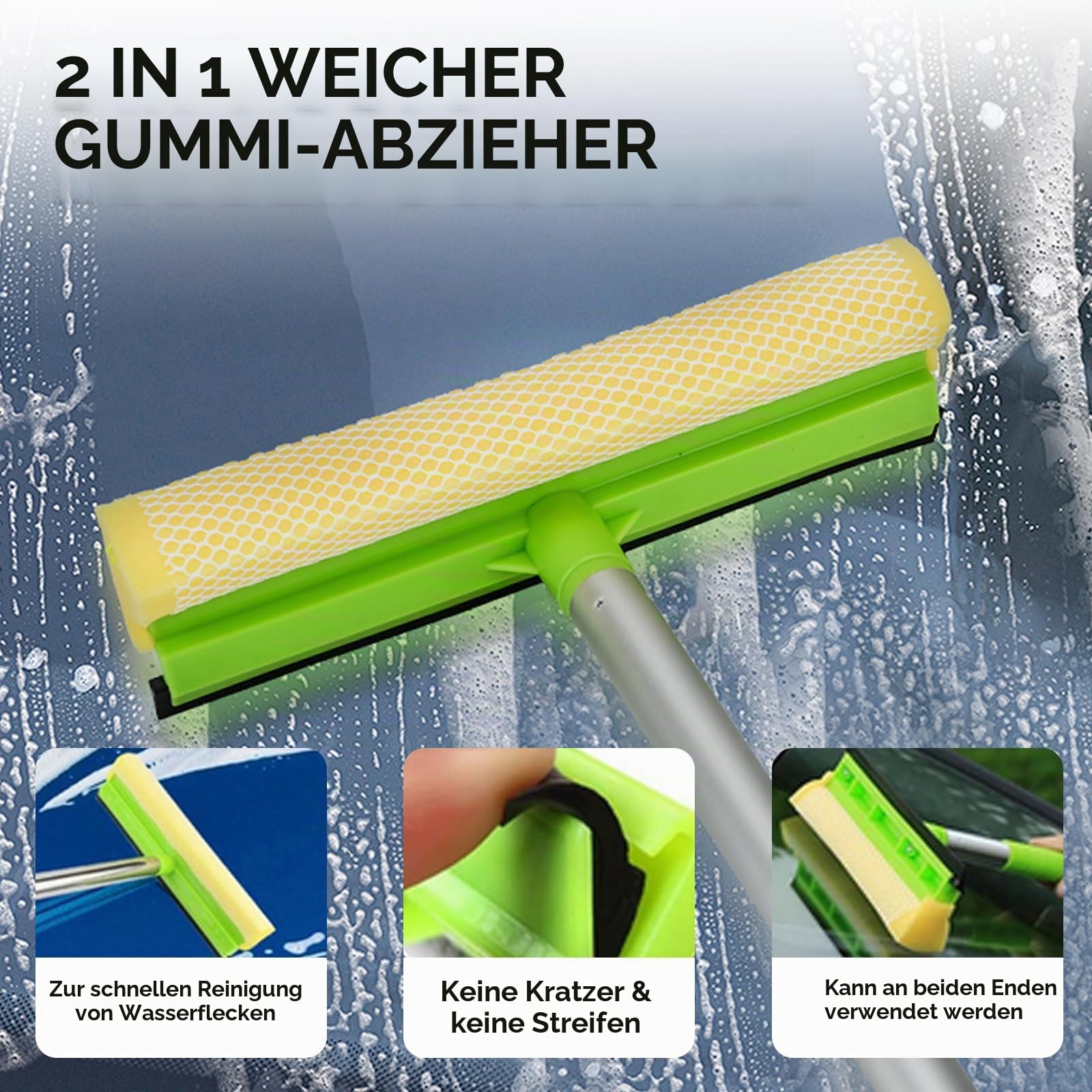 15 PCS Auto-Reinigungsset mit Aufbewahrungstasche,62 Zoll Waschbürste mit Teleskopstiel,Felgenbürste,Mikrofasertücher,Waschhandschuh,Auto Reinigung Set für Motor Auto Trucks