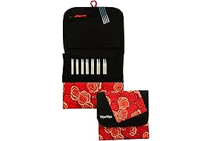 HiyaHiya Interchangeable 4-Inch Sharp Steel Knitting Needle Set for Small Projects