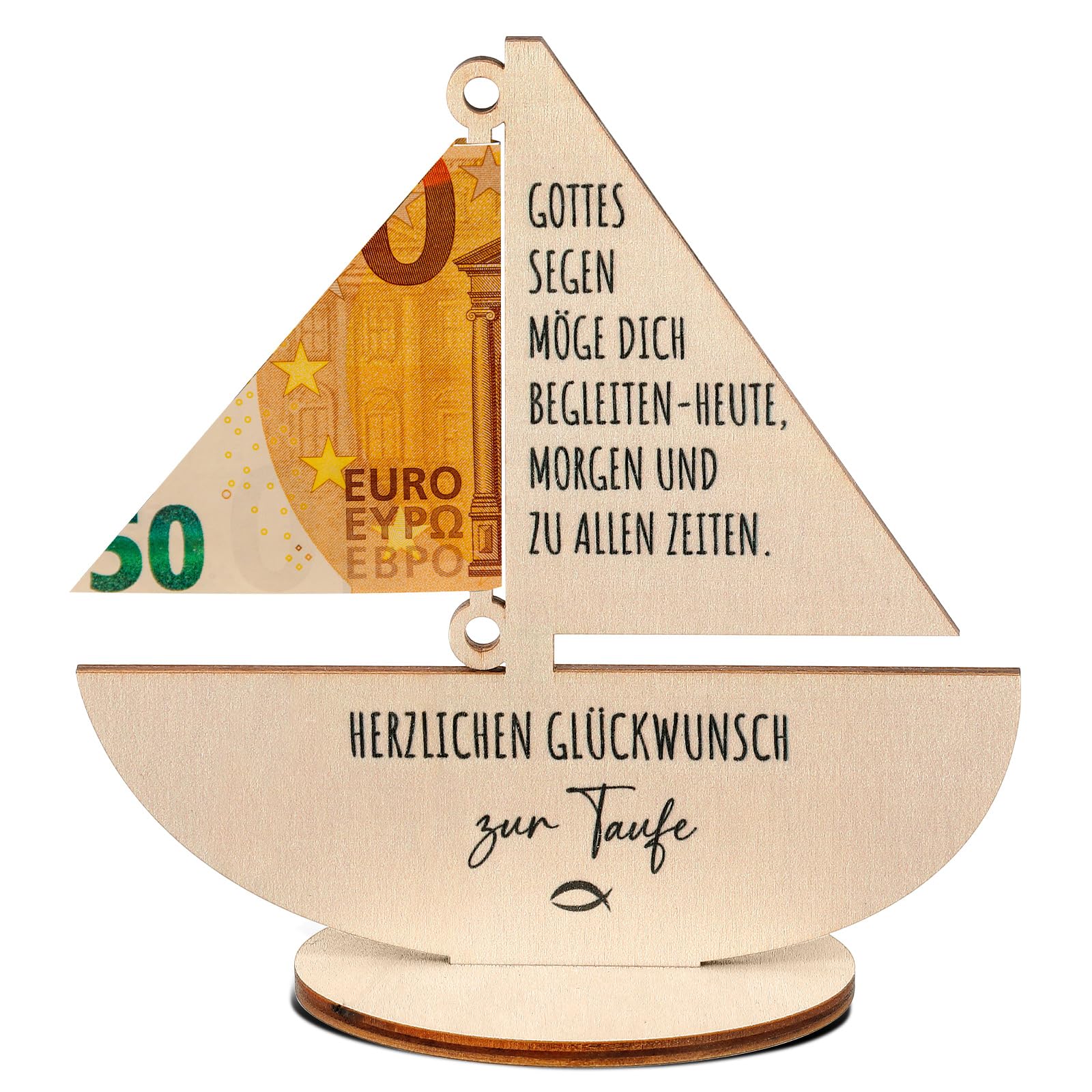 Otuuz Geldgeschenk zur Taufe Arche Noah Geschenk aus Holz Taufe Geldgeschenk Verpackung für Mädchen Junge für Geburt Kommunion Geburtstag