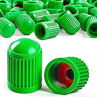 Vista 48 de 10 piezas de tapas de válvula de neumático TPMS con vástago largo, tapas de válvula de rueda de plástico negro para TPMS TR20008, tapas de vástago