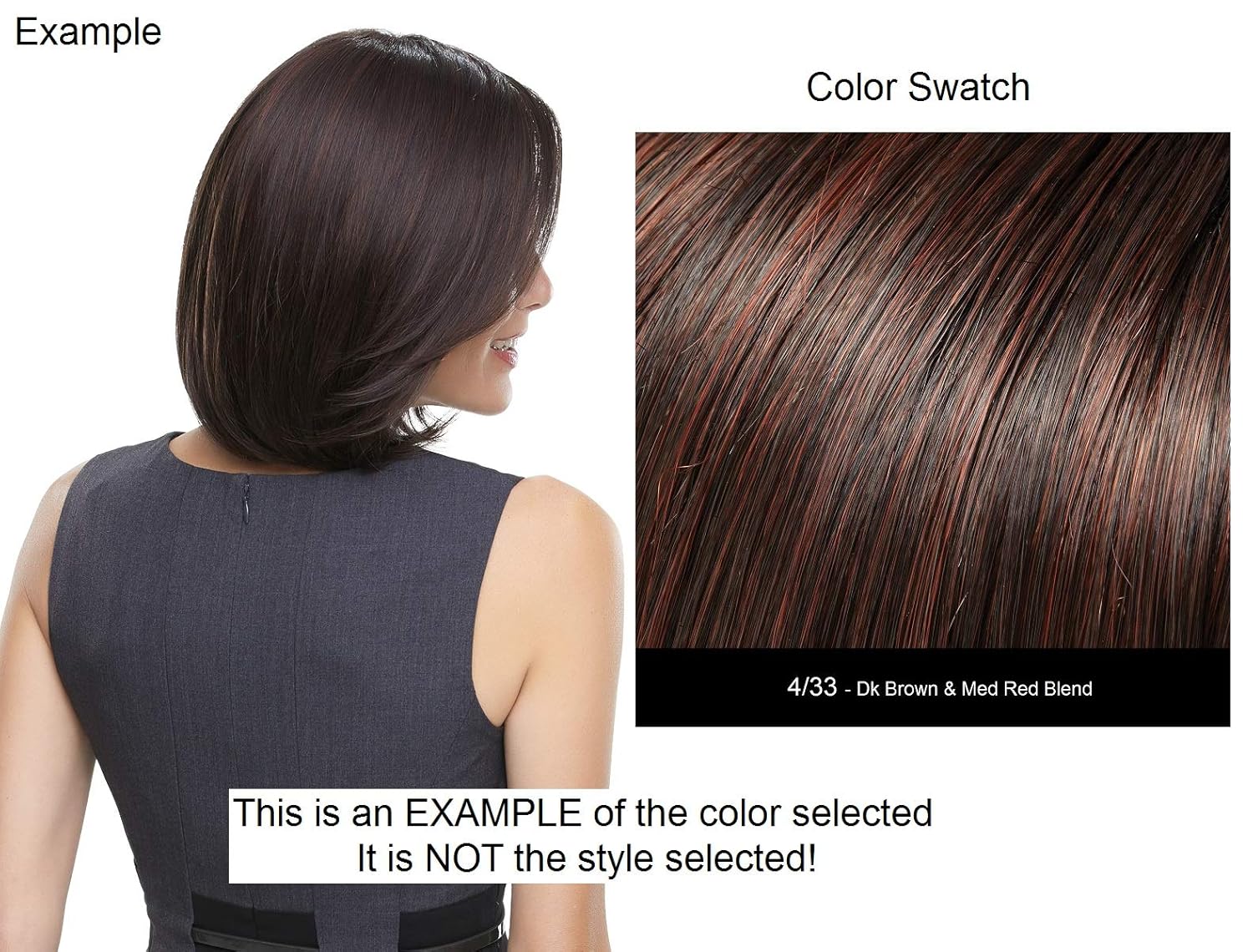 Jon Renau - Classy Synthetic Hairpiece by Easihair - Color 4/33