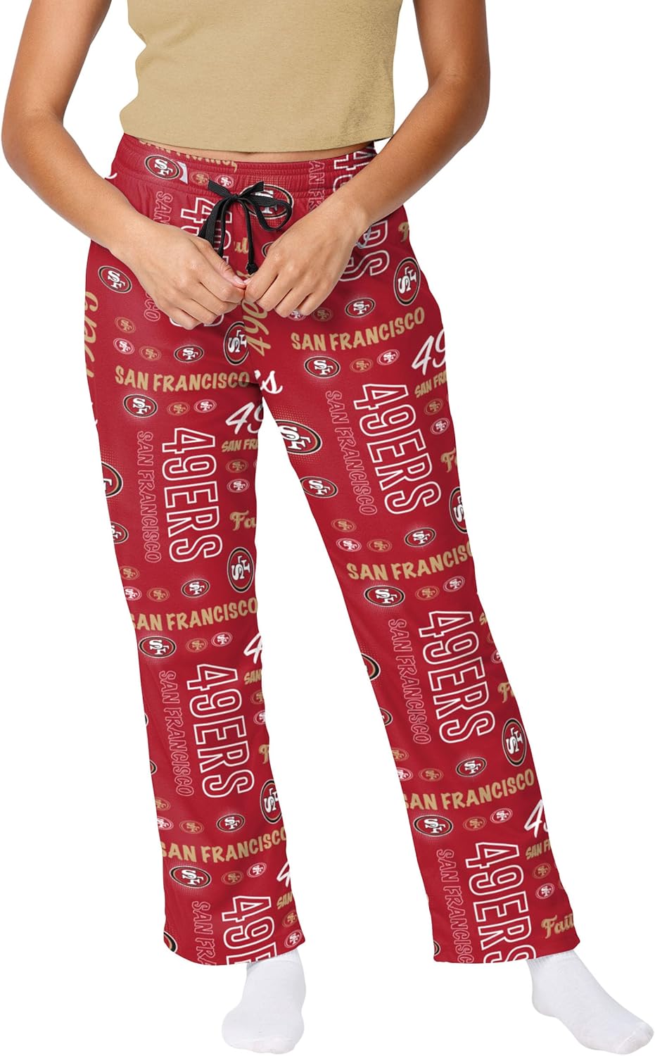 FOCO NFL Womens NFL Ladies Team Logo Mini Print Lounge Pants