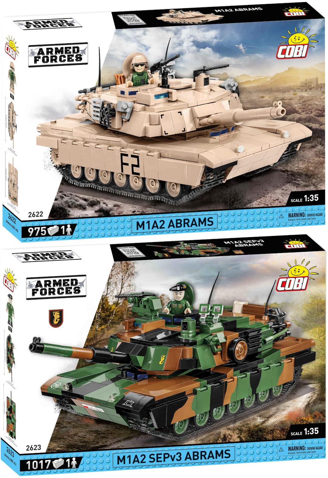 COBI Abrams M1A2 - Set De Construcción Histórico, Tanque Militar Escala 1:72, 174 Piezas