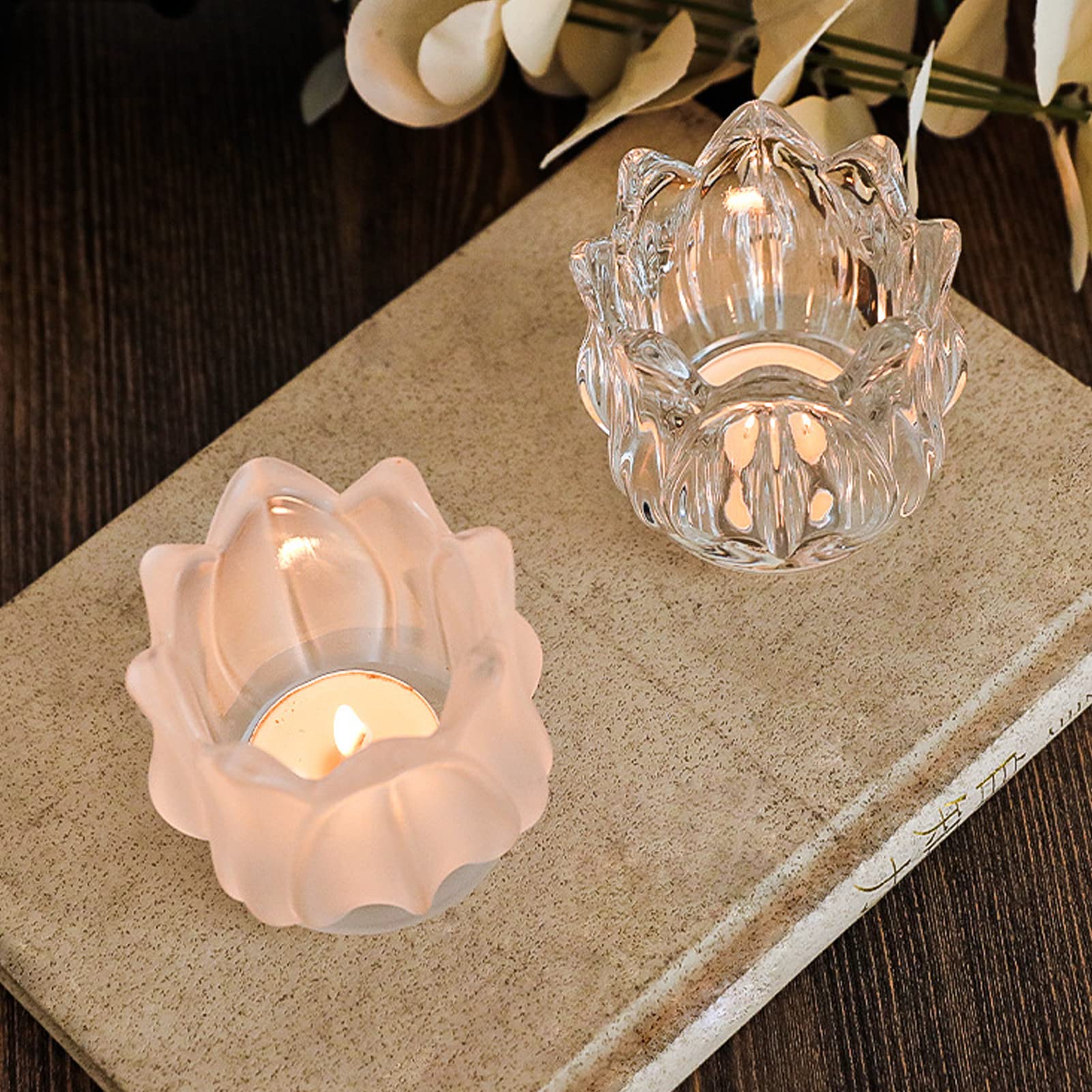 Portacandele Trasparenti Set 8 Porta Candele In Vetro - Porta Lumini Trasparenti Per Esterno E Interno, Ideali Per Matrimoni E Feste Candelieri Trasparenti Tea Light