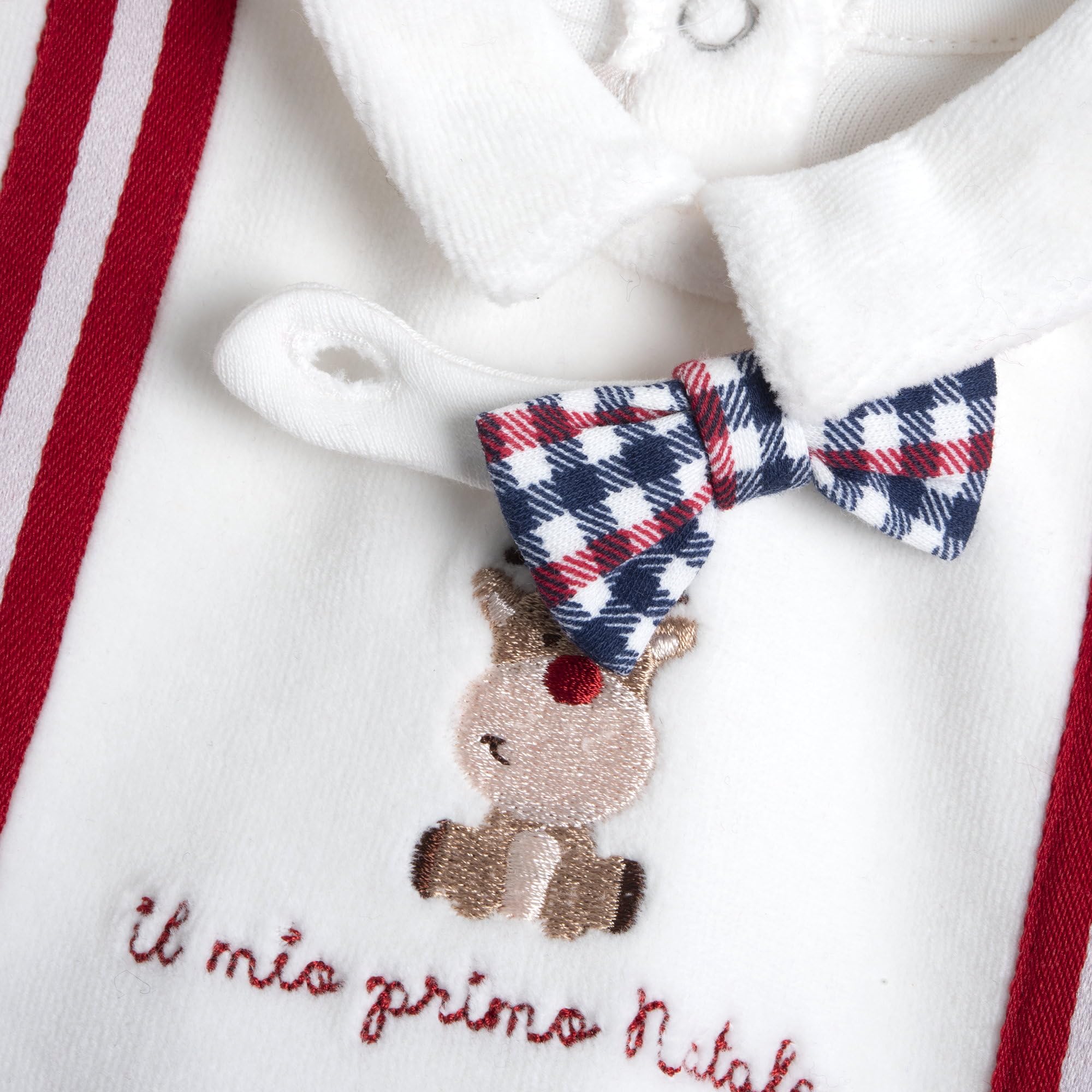 Chicco, Tutina Natale Neonato e Neonata, con Pratica Chiusura sulla Schiena, in Morbido Tessuto, Abbigliamento Neonato/Neonata 0-24 Mesi, Idea Regalo Nascita, Designed in Italy