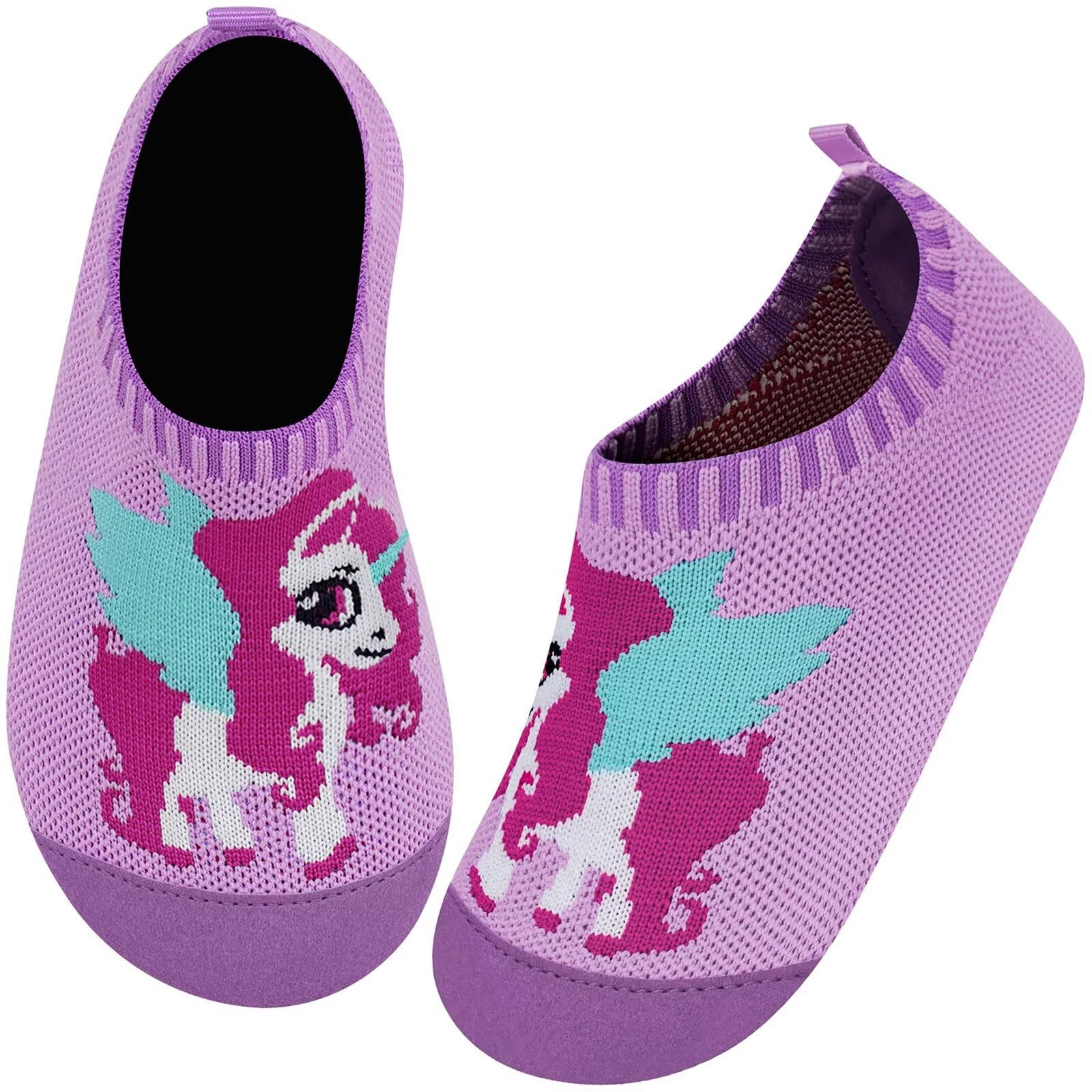 Kyopp Hausschuhe Kinder für Junge mädchen Atmungsaktive Hüttenschuhe Barfußschuhe Kinder Rutschfest Pantoffeln