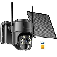 KKB Telecamera 4G LTE da Esterno con SIM Virtuale Integrata, 2K Telecamera Sorveglianza