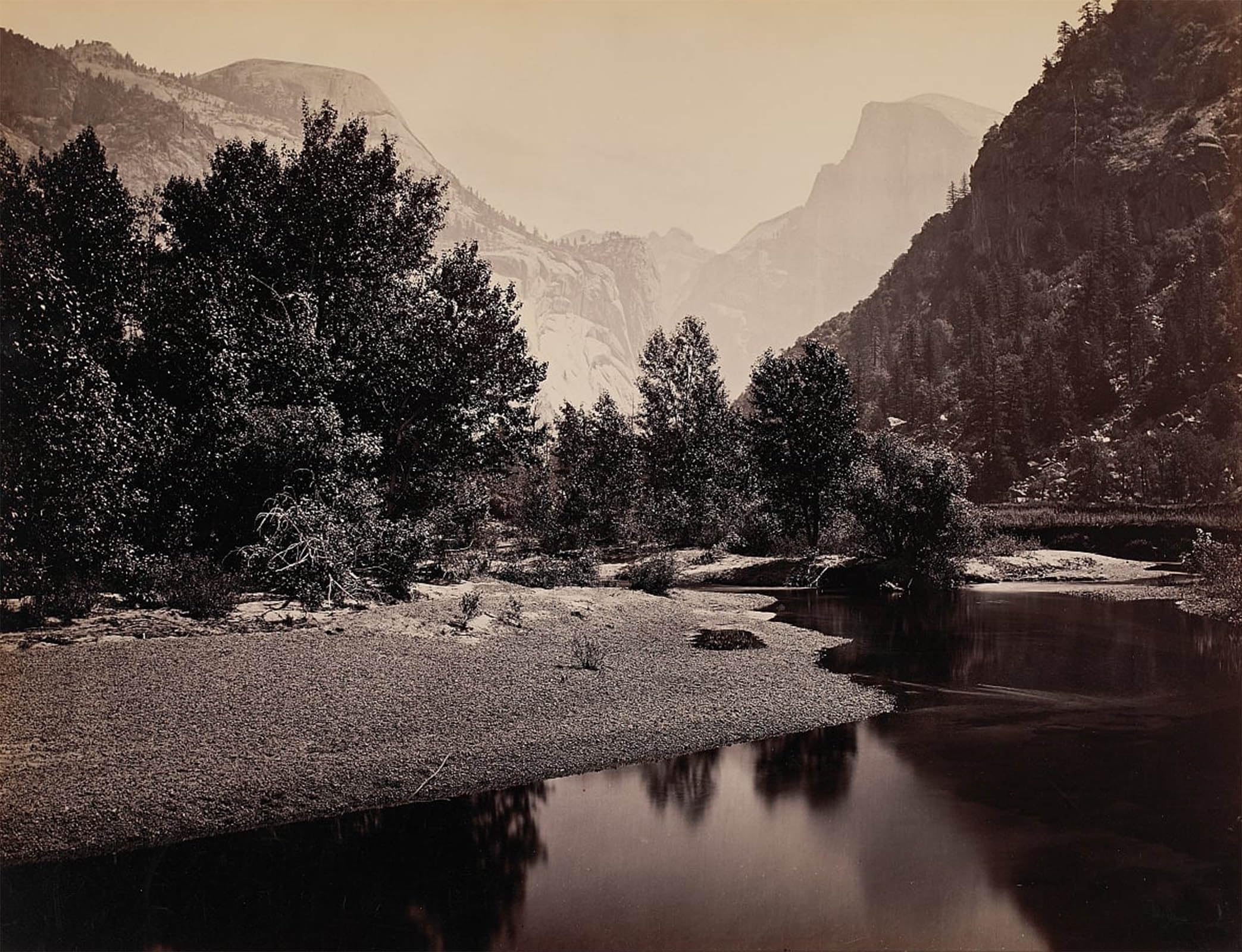 ARTXLXXBN Famous Painting Canvas Artwork Graffiti Print Distant View of the Domes by Carleton E. Watkins Portrait Canvas Image for Home Decor 60x90cm