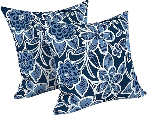 Miniatura 135 de LVTXIII - Juego de fundas para cojines de sofá, patio o sillón de exteriores, cuadradas y decorativas, 2 unidades de 16" x 16", sin relleno