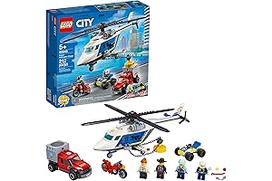 LEGO City Police Helicopter Chase 60243 Police Playset: Engage in Exciting LEGO City Adventures!