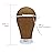 EERYA Wig Head Canvas Block Head 24 Inch Wig Head Stand for Making Wig Display Styling Brown Poly Canvas Block Wig Head with Stand Mannequin Head with Mount Hole Manikin Head Wig Stand(24 Inch,Brown)