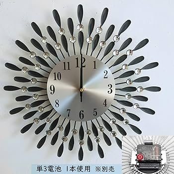 Amazon.co.jp: MIMIA 時計 壁掛け ゴールド キラキラ ストーン Amazon.co.jp: MIMIA 時計 壁掛け ゴールド キラキラ ストーン