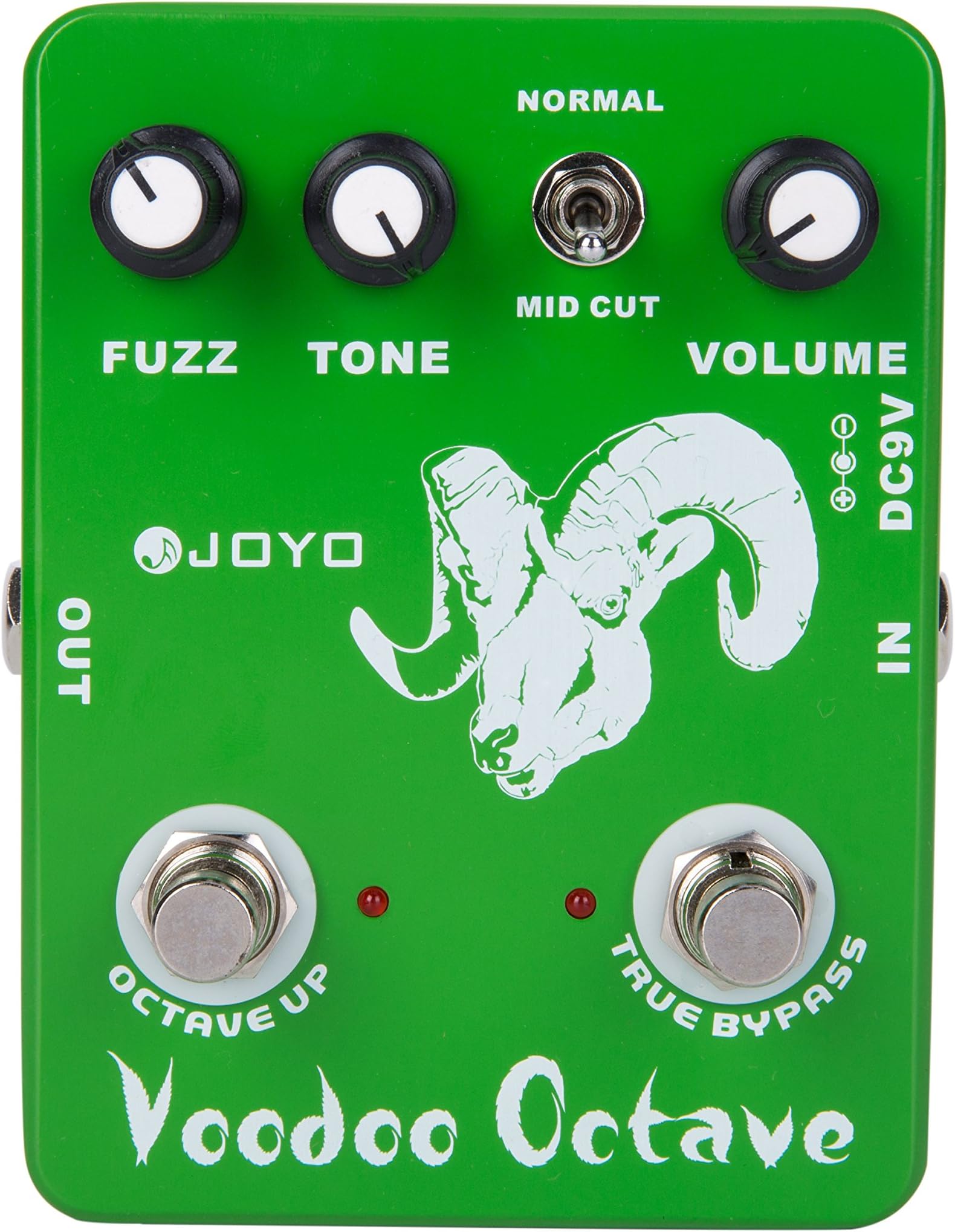 JOYO JF-12 Voodoo Octave Effect Pedal for Guitar and Bass True Bypass