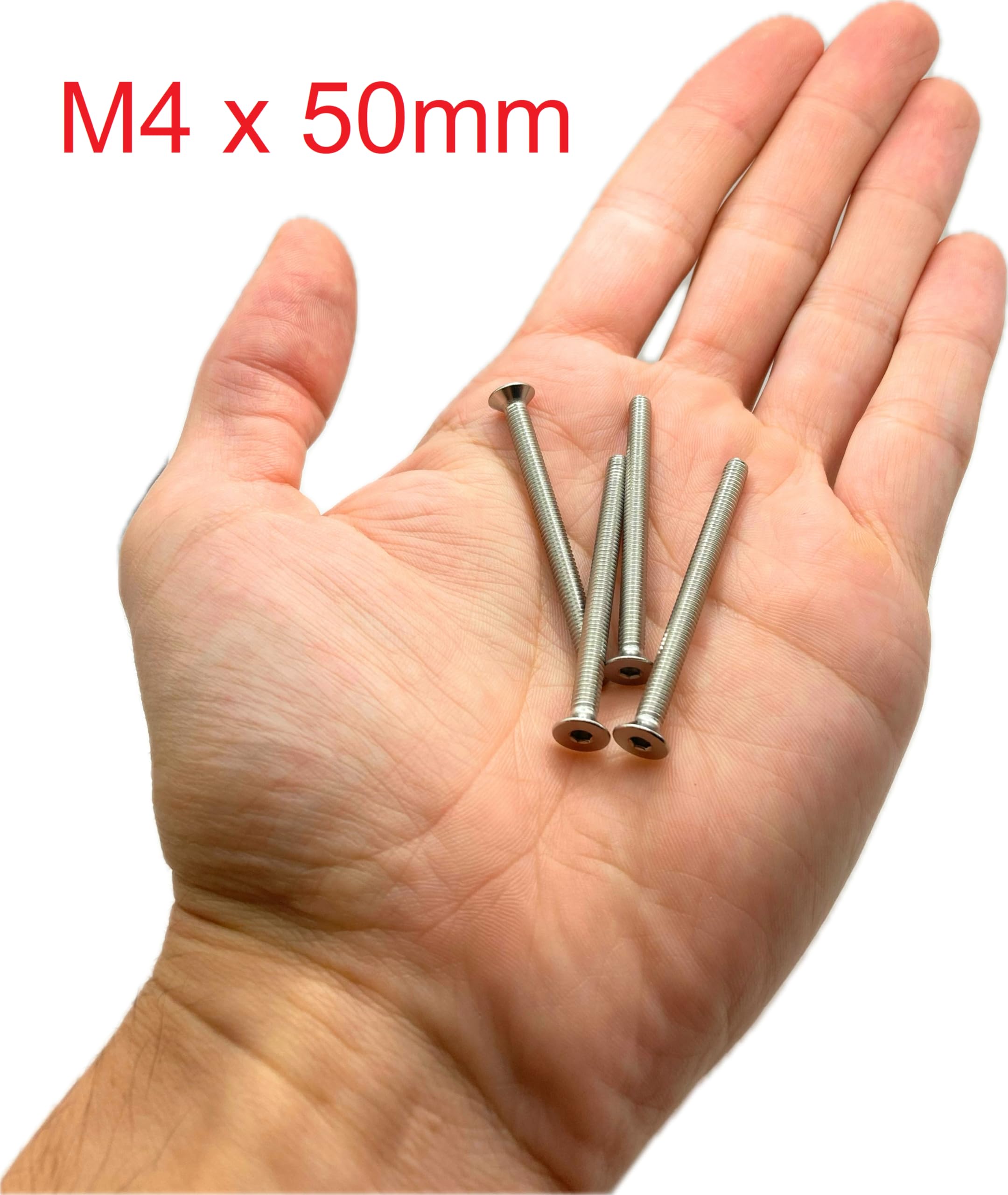 Premium Fixation Screws M4 x 50 mm, countersunk head, BTR made of A2 stainless steel - Image 2
