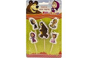 Masha and the Bear Candle Set: Perfect Party Accessory