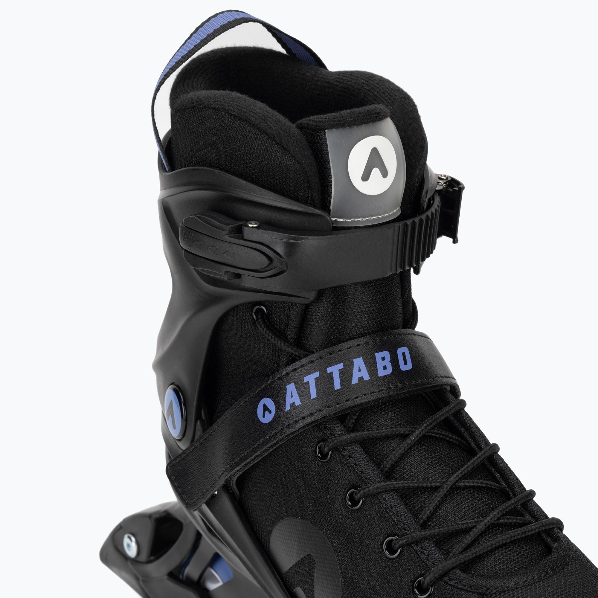 ATTABO Cyclone Alu Rollers en Ligne pour Homme – Rail en Aluminium, Roues en PU 76 mm 82A, ABEC-7, avec Lacets, Sangle et Boucle, Tailles 40–46