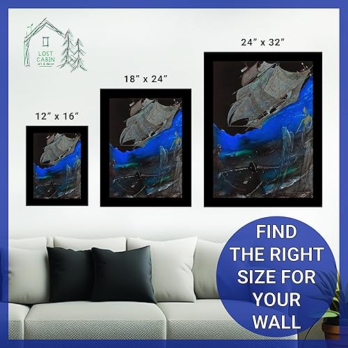 Miniatura 6 de Lost Cabin Edgar Allan Poes Tales of Mystery & Imagination de Harry Clarke  Impresión en marco biselado negro  Reproducción de pintura de obras de