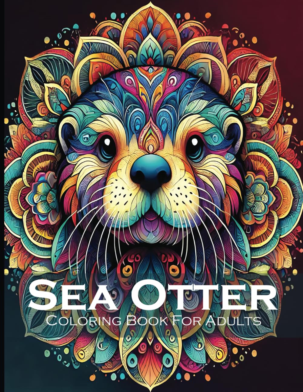 Sea otter Coloring Book For Adults: Simple and Calming Mandala Patterns for Relaxation, Cute Illustrations For Men and Women