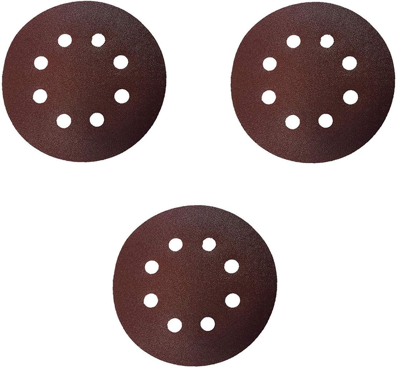 Inditrust Round Sand Paper Sanding Disc for Orbital Sander 5-Inch -Set of 30