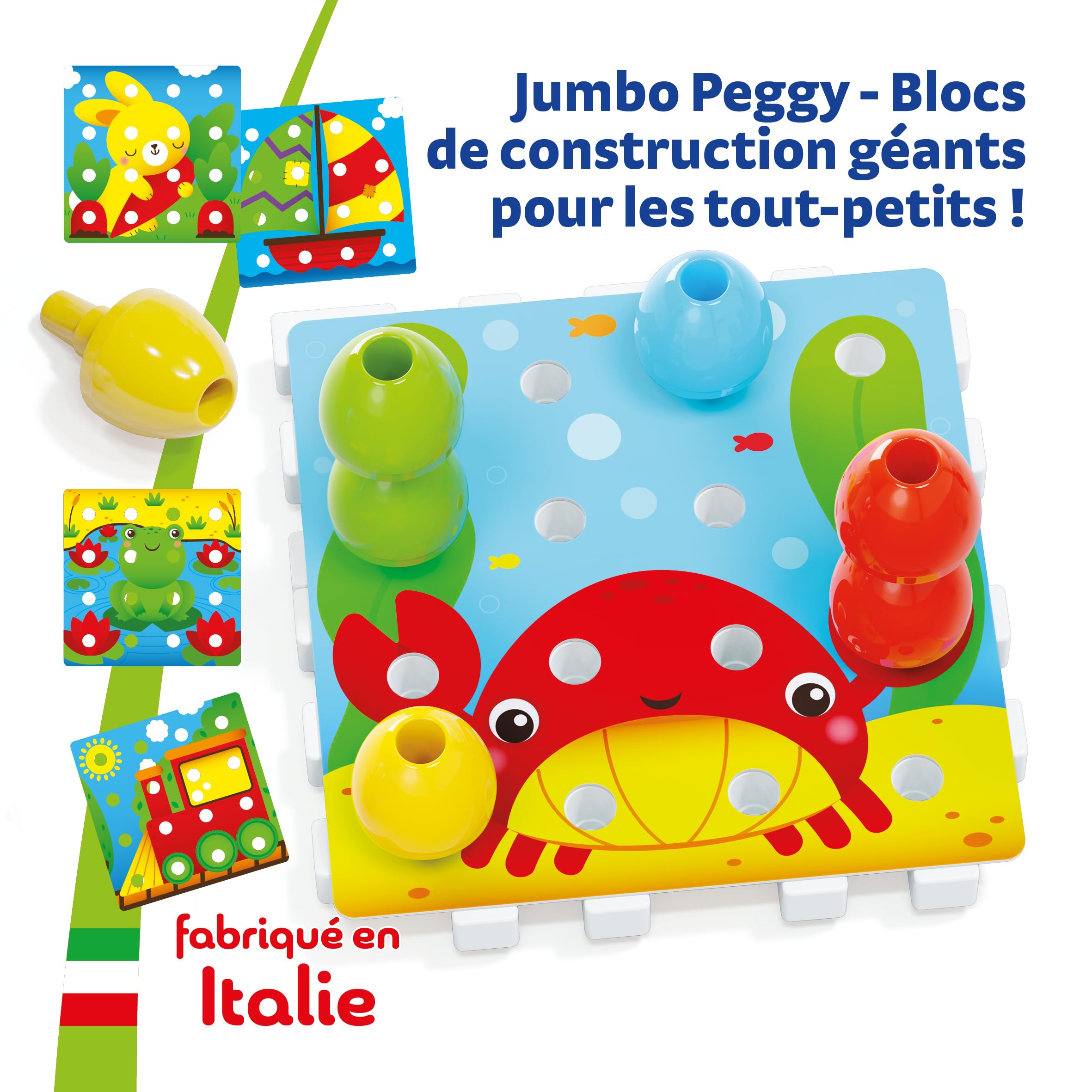 Quercetti - 2270 Jumbo Peggy - 20 pz