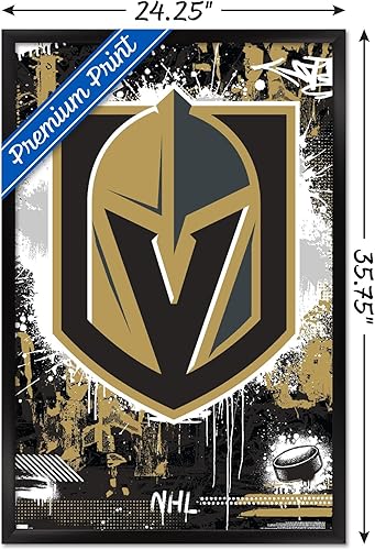 Miniatura 3 de Trends International NHL Vegas Golden Knights - Póster de pared con logotipo Maximalist 23