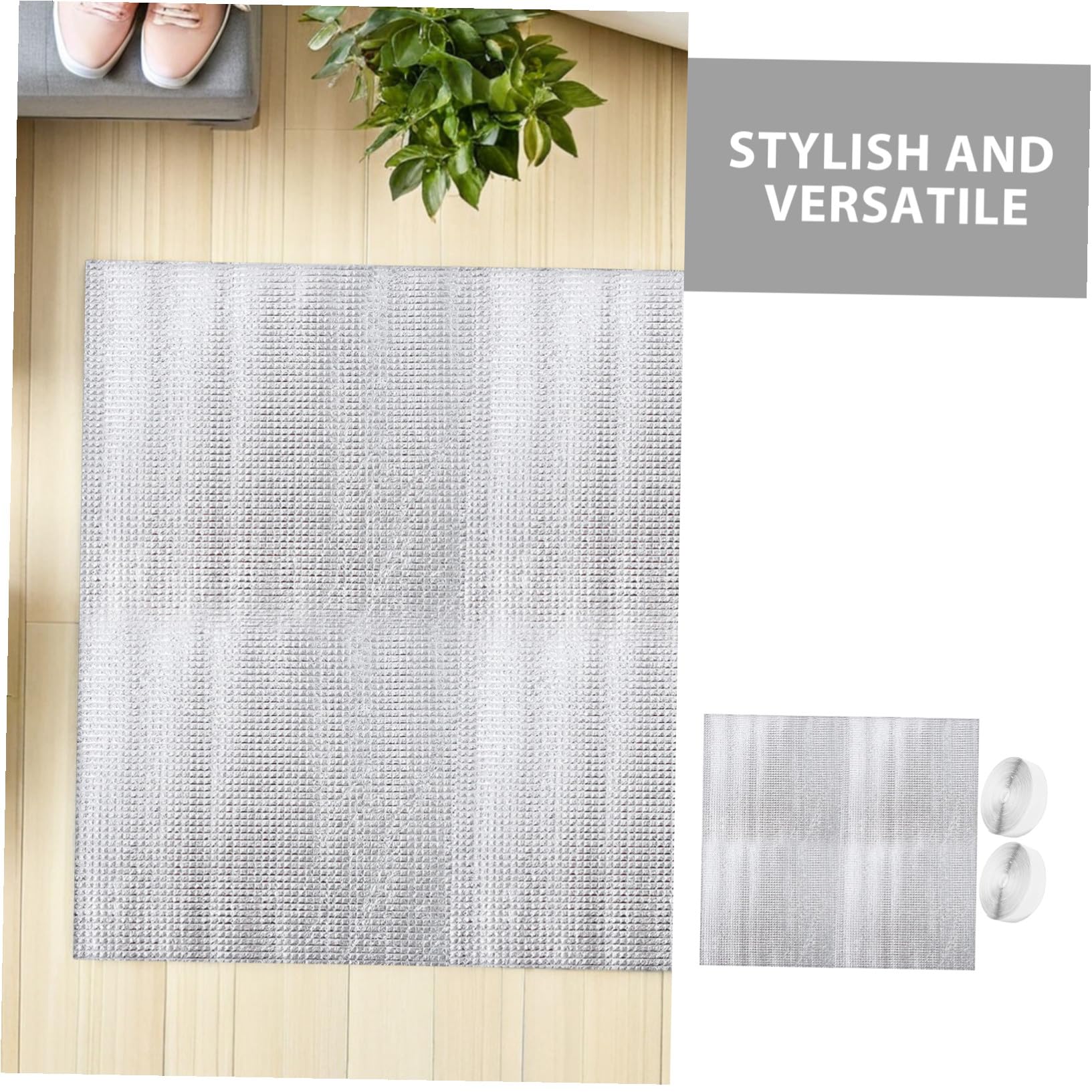Coperture per Ventilazione Soffitta in Alluminio 2 Set Isolamento Termico e Miglioramento Efficienza Energetica, Design Elegante per Interni Moderni