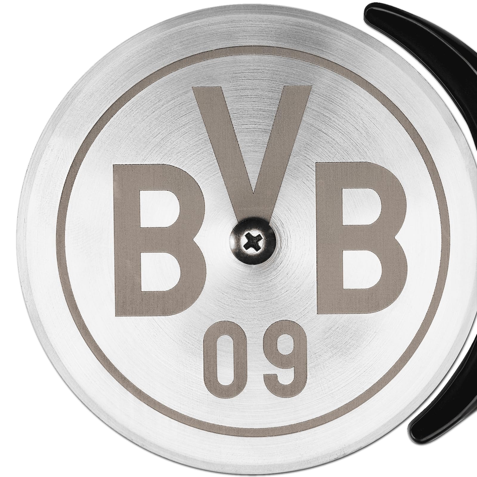 Borussia Dortmund Unisex – nóż do pizzy dla dorosłych, czarny, rozmiar uniwersalny