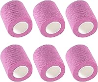 Vista 29 de IndigoCase Paquete de 6 vendajes autoadhesivos de 2 pulgadas, paquete variado de vendajes de color negro, cinta de agarre elástica, envolturas