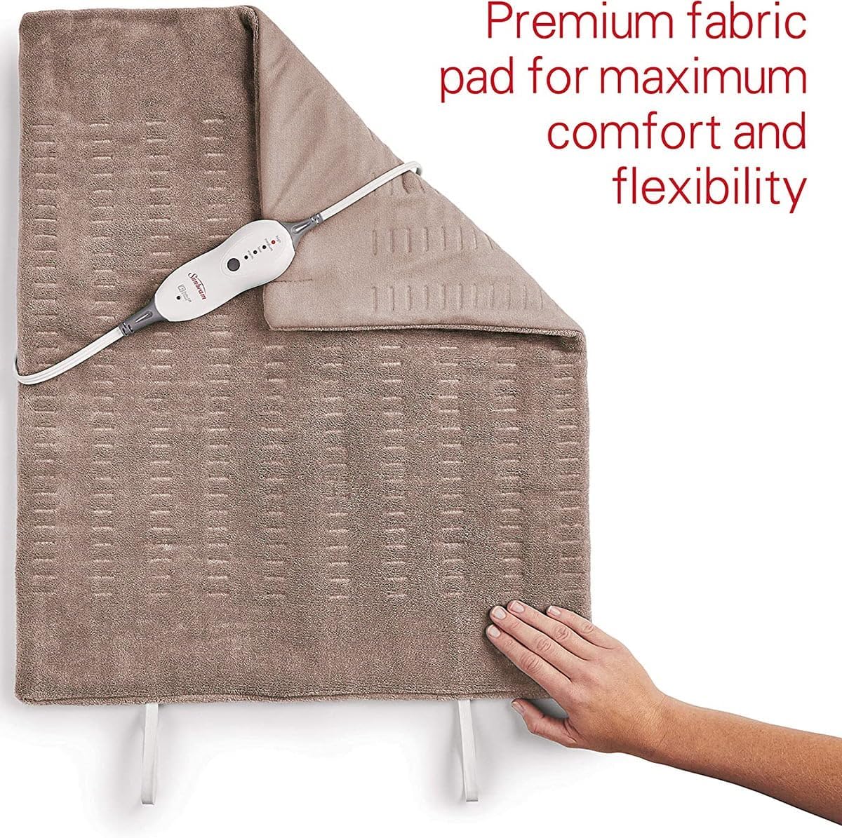 Sunbeam Heating Pad for Back, Neck, and Shoulder Pain Relief with Auto Shut Off, XXL Large 20 x 24, teal