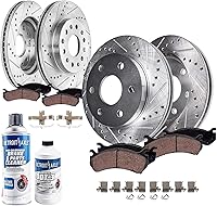 Vista 18 de Detroit Axle - Kit de freno trasero para Ford Fusion Lincoln MKZ Zephyr Mazda 6 Mercury Milan, repuesto de pastillas de freno de cerámica