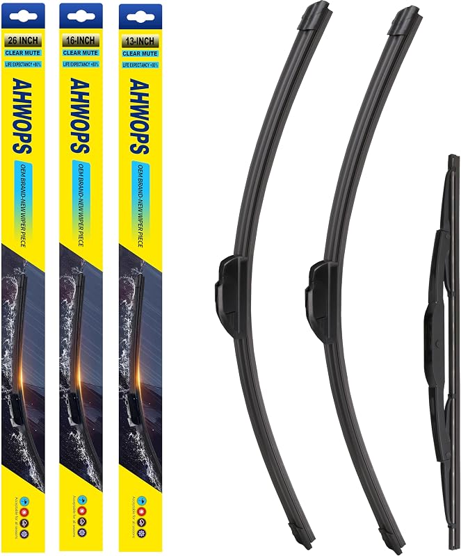 Palhetas do limpador de para-brisa AHWOPS para Honda CR-V 2012–2016, dianteiras e traseira – 3 unidades