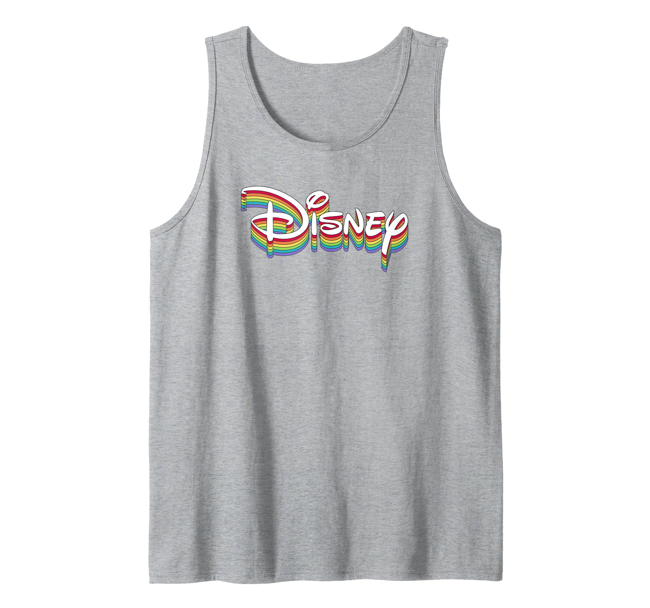 Camiseta de tirantes Disney Color Stack Rainbow Pride de algodón ligero unisex 2