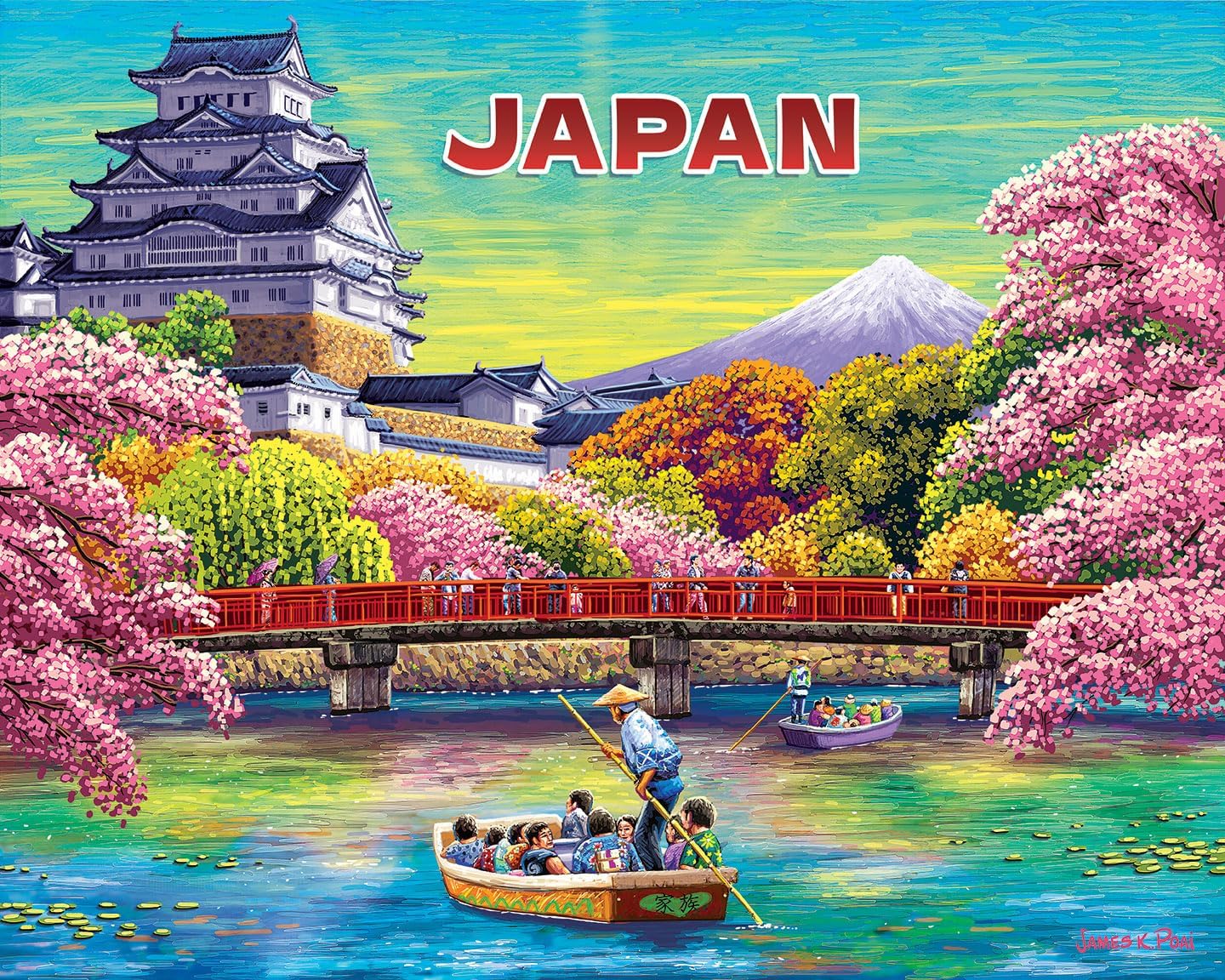 Boardwalk Puzzles Japan, 500 Piece Jigsaw Puzzle for Adults, Made in USA