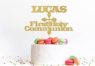 Beaver Fun, First Holy Communion Cake Topper Custom Baptism Cake Decorations Christening Glitter Cake Topper Create Your Own Customizable Cake Topping