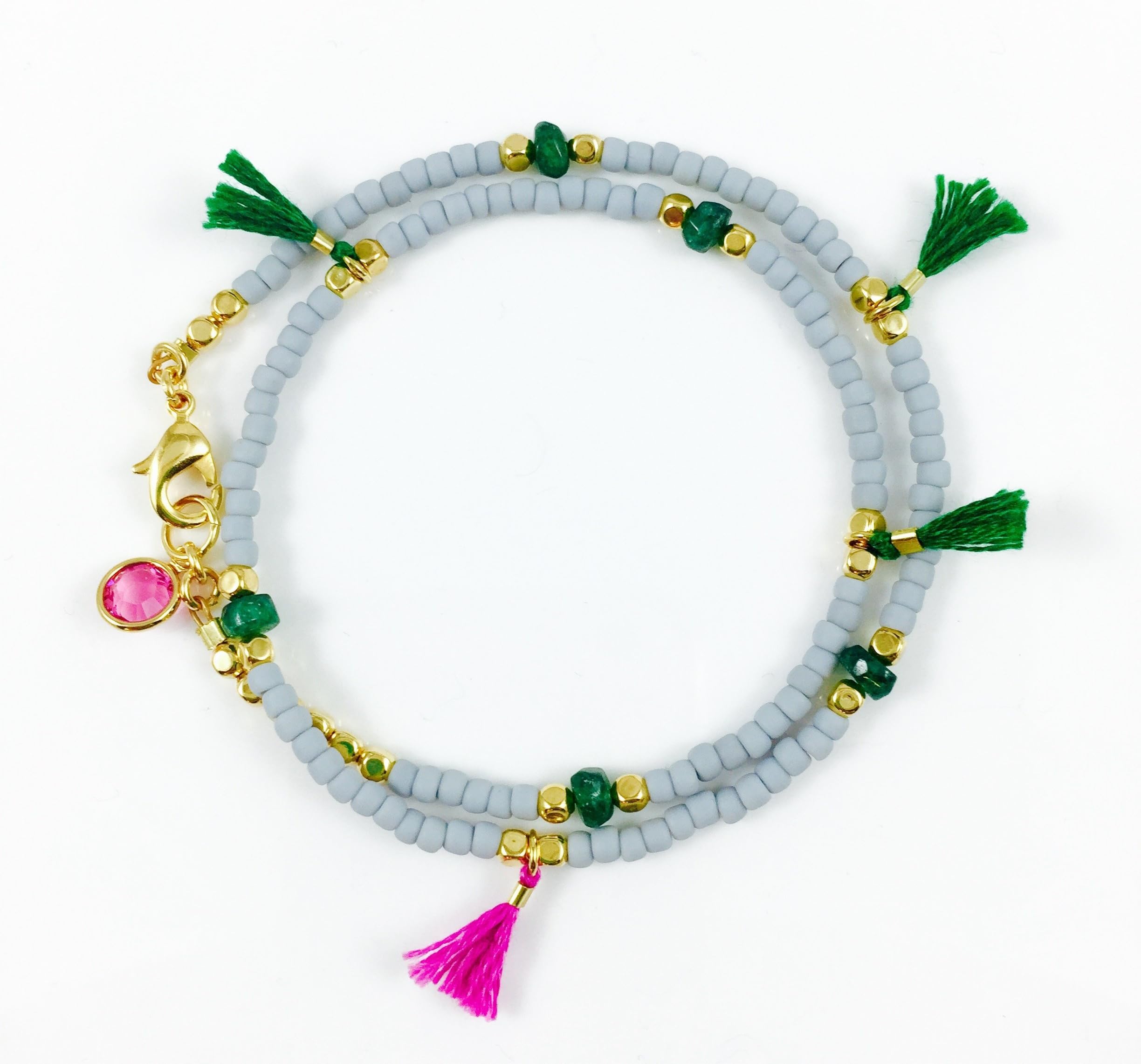 Tassel Beaded Bracelet/Wrap Beaded Bracelet/Bracelets for Women/Charm Bracelet/Bohemian Bracelet/Seed Bead Bracelet/Gift for Her