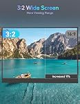 Portable Monitor 14-Inch 2K USB C HDMI Gaming Ultra-Slim IPS Display With Smart Cover & Speakers, 2160x1440P Screen for Laptop, HDR Plug&Play, External Monitor for PC Phone Mac Xbox