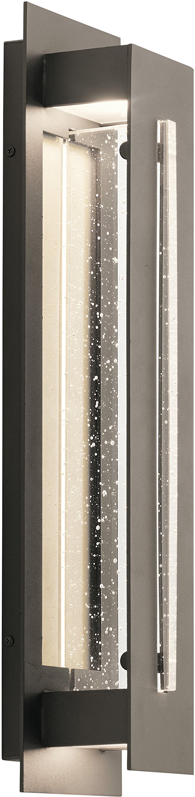 River Path 23" LED Outdoor Wall Light with Clear Seeded Glass in Olde Bronze®